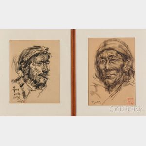 Two Portrait Drawings