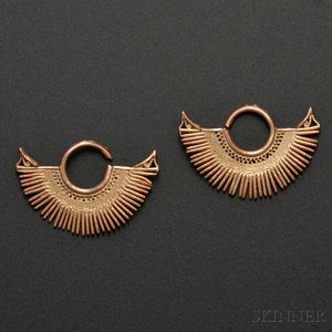 Pre-Columbian Gold Ear Ornaments