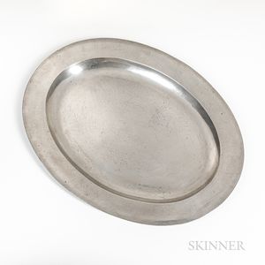 Oval Pewter Platter