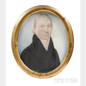 Portrait Miniature of Captain Nathaniel Coit Allen