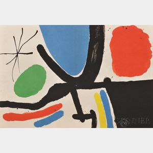 Joan Miró (Spanish, 1893-1983) Plate from EL TAPIS DE TARRAGONA