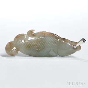 Fish-shaped Jade Pendant