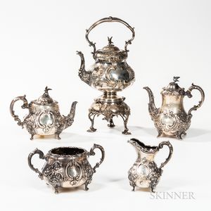 Assembled Victorian Sterling Silver Tea and Coffee Service