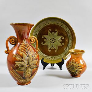 Three Pieces of Latvian Pottery