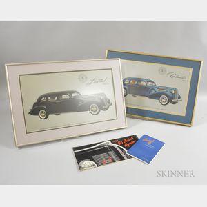 Two Framed 1937 Buick Roadmaster Series 80 and Limited Series 90 Prints