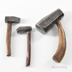 Three File Cutter's Hammers