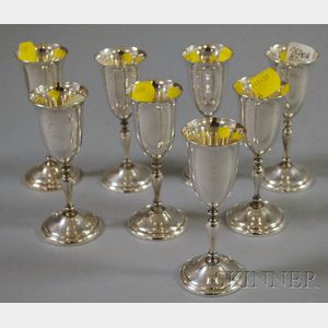 Set of Eight Randahl Sterling Silver Cordials