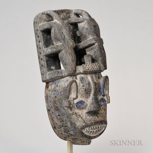 Isoko Carved Wood Mask