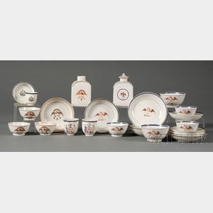 Twenty-three Assorted Chinese Export Porcelain Teaware Items