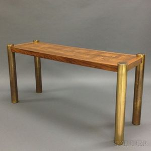 Lane Oak Veneer Console Table