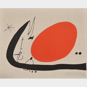 Joan Miró (Spanish, 1893-1983) Cover for Portfolio Mà de Proverbis