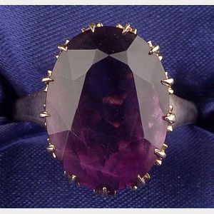Antique 14kt Gold and Amethyst Ring