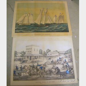 Four Assorted Unframed American Lithographs