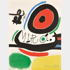 Joan Miró (Spanish, 1893-1983) Poster for the Exhibition Tres Libros, Osaka