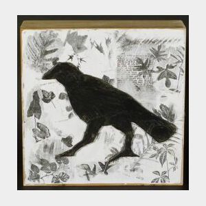 Barbara Moody (American, 20th Century) Concealment: Crows Hide Messages in the Flora.