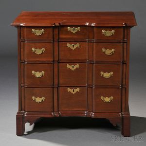Chippendale Mahogany Block-front Chest of Drawers