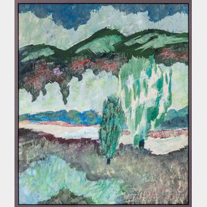 Howard Rackliffe (American, 1917-1987) Maine Landscape