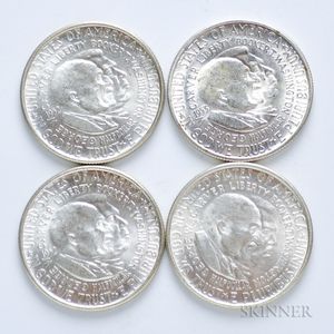 Four Washington-Carver Commemorative Half Dollars