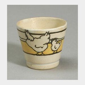 Small Saturday Evening Girls Pottery Cup