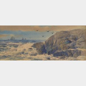 Charles Russell Loomis (American, 1857-1936) Crashing Surf