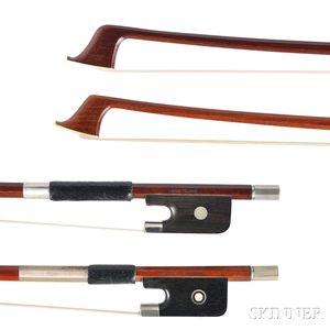 Two Nickel-mounted Violoncello Bows