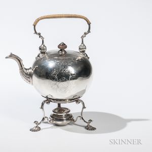 George II Sterling Silver Kettle-on-Stand