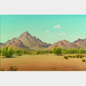 Norman Henry Yeckley (American, 1914-1994) Desert View