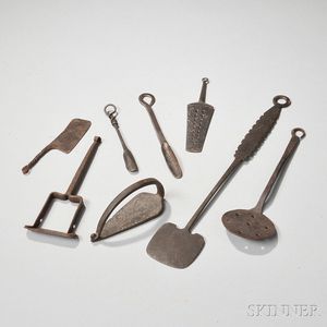 Collection of Iron Kitchen Utensils
