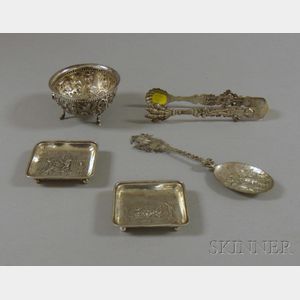 Five Silver and Silver Plated Items