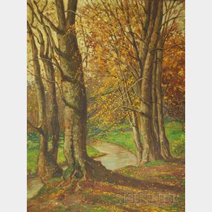 Albert Fothe (German, 1888-1955) Autumn Landscape.