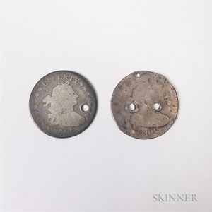 1796 and 1801 Draped Bust Dimes