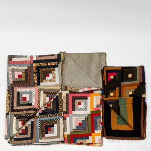 Three Log Cabin Quilts