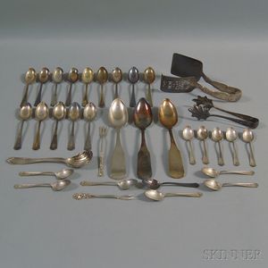 Group of Sterling and Coin Silver Flatware