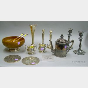Group of Sterling Silver and Silver Plate Tableware