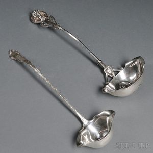 Two American Silver Ladles