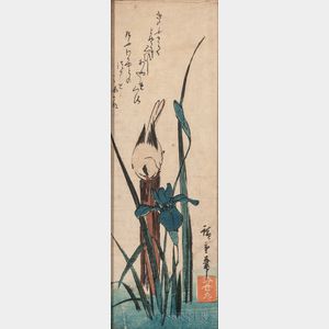 Utagawa Hiroshige (1797-1858),Two Chu-tanzaku Woodblock Prints