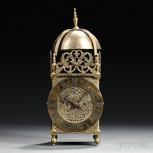 Brass Fusee Lantern Clock
