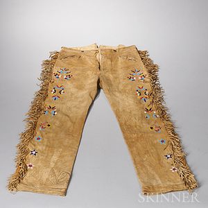 Sioux Beaded Hide Trousers