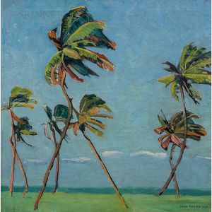 Jane Peterson (American, 1876-1965) Palm Trees