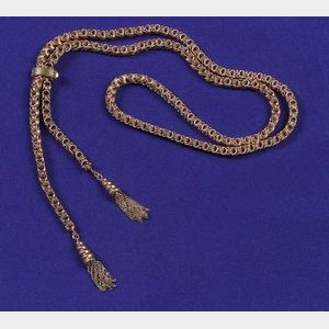 14kt Gold Lariat Necklace