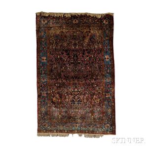 Kashan Silk Prayer Rug