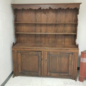 Country Carved Pine Cupboard