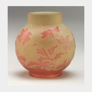 Galle Cameo Art Glass Vase