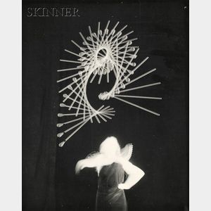Harold Eugene Edgerton (American, 1903-1990) Lot of Two Images of a Majorette Throwing a Baton.