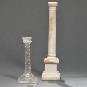 Neoclassical-style Marble Model of a Column