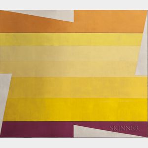 Larry Zox (American, 1937-2006) Rotation in Yellows
