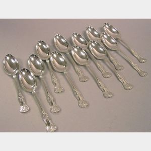 Twelve Sterling Silver Tablespoons