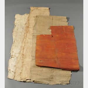 Four Tapa Cloths from the Wilkes Expedition