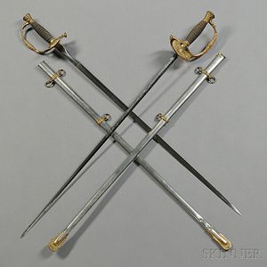 Two Model 1860 Staff & Field Officer's Swords