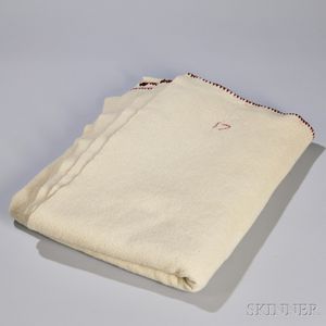 Shaker White Wool Blanket